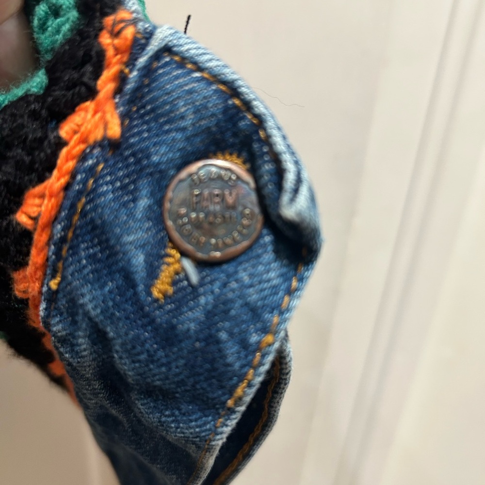 FARM Rio Denim Blue Crochet Jacket - Picture 12 of 12